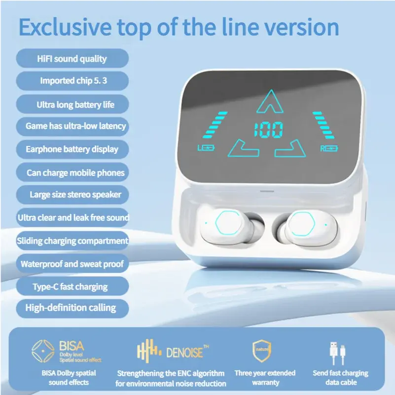 M48 Wireless Earbuds Function M48 Wireless Earbuds Function