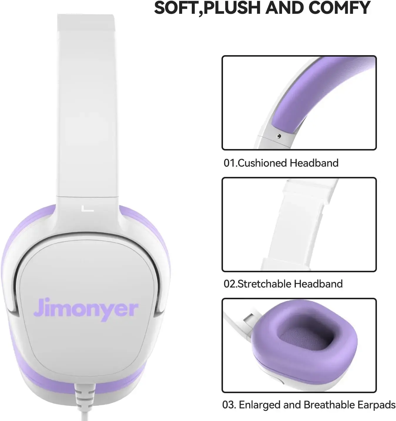 Kids Hearing Safe Headphones Detail