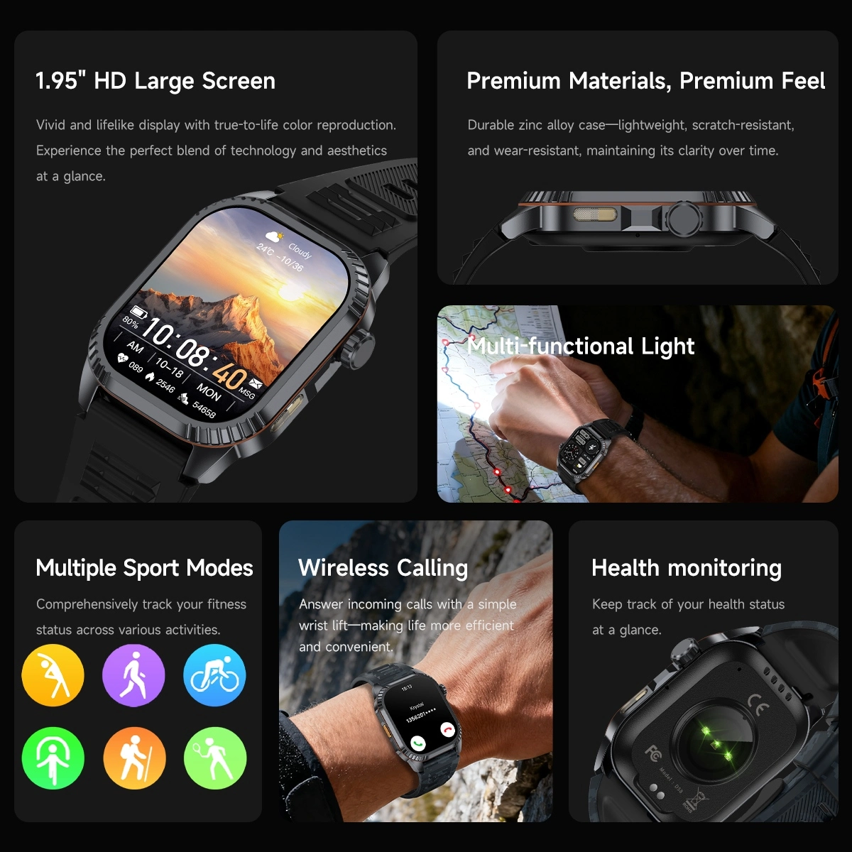 Aluminum Smartwatch Function Aluminum Smartwatch Function