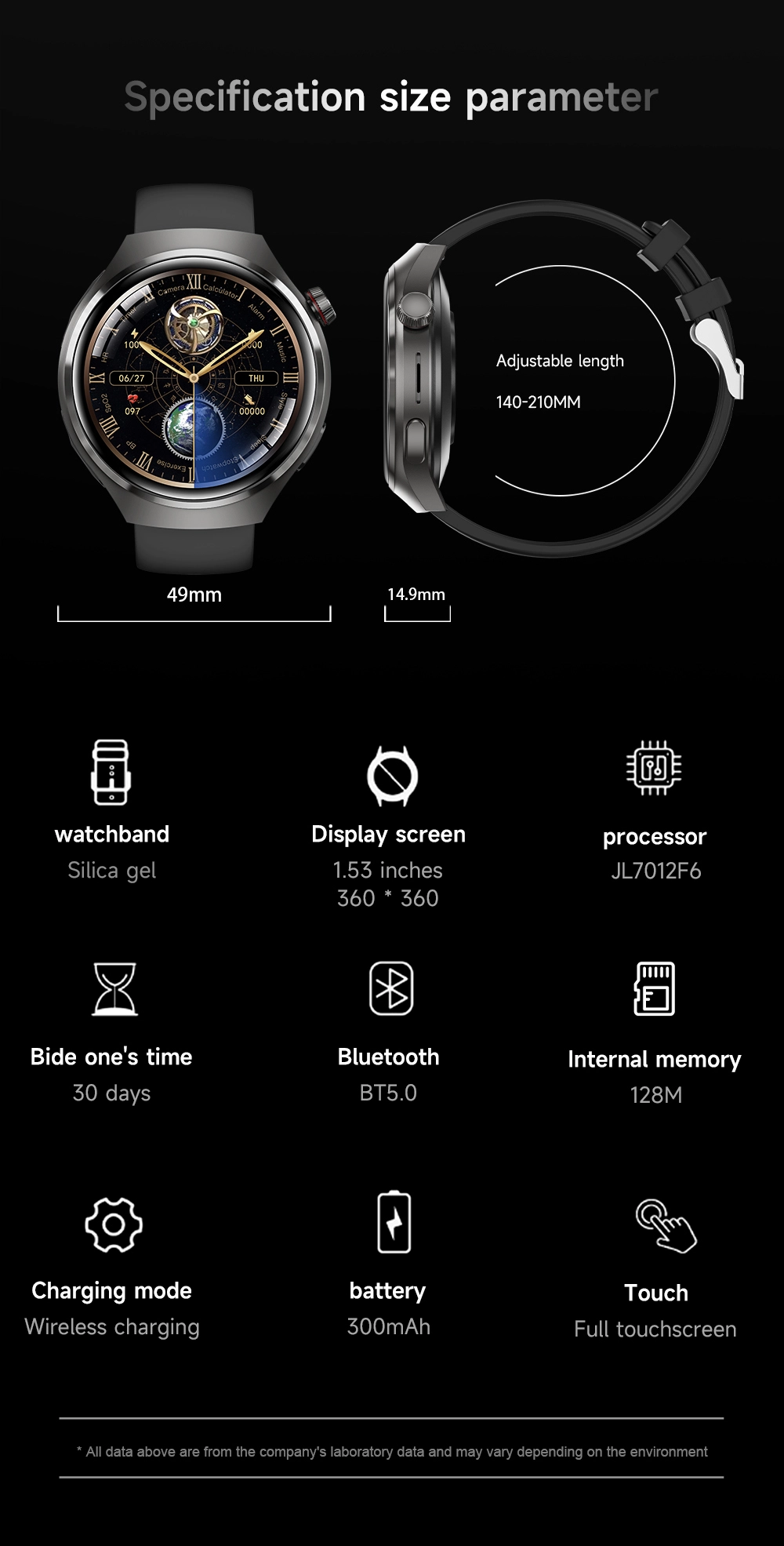 Endurance Smartwatch size