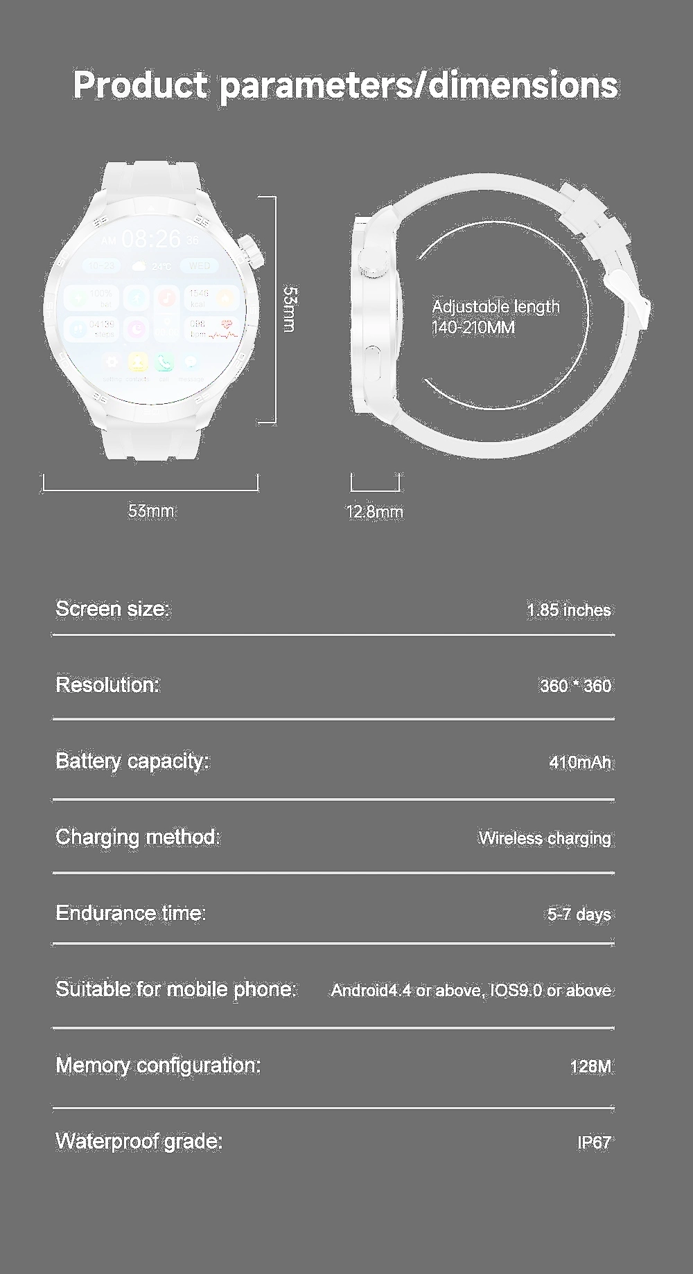 Smooth Sports Watch size Smooth Sports Watch size