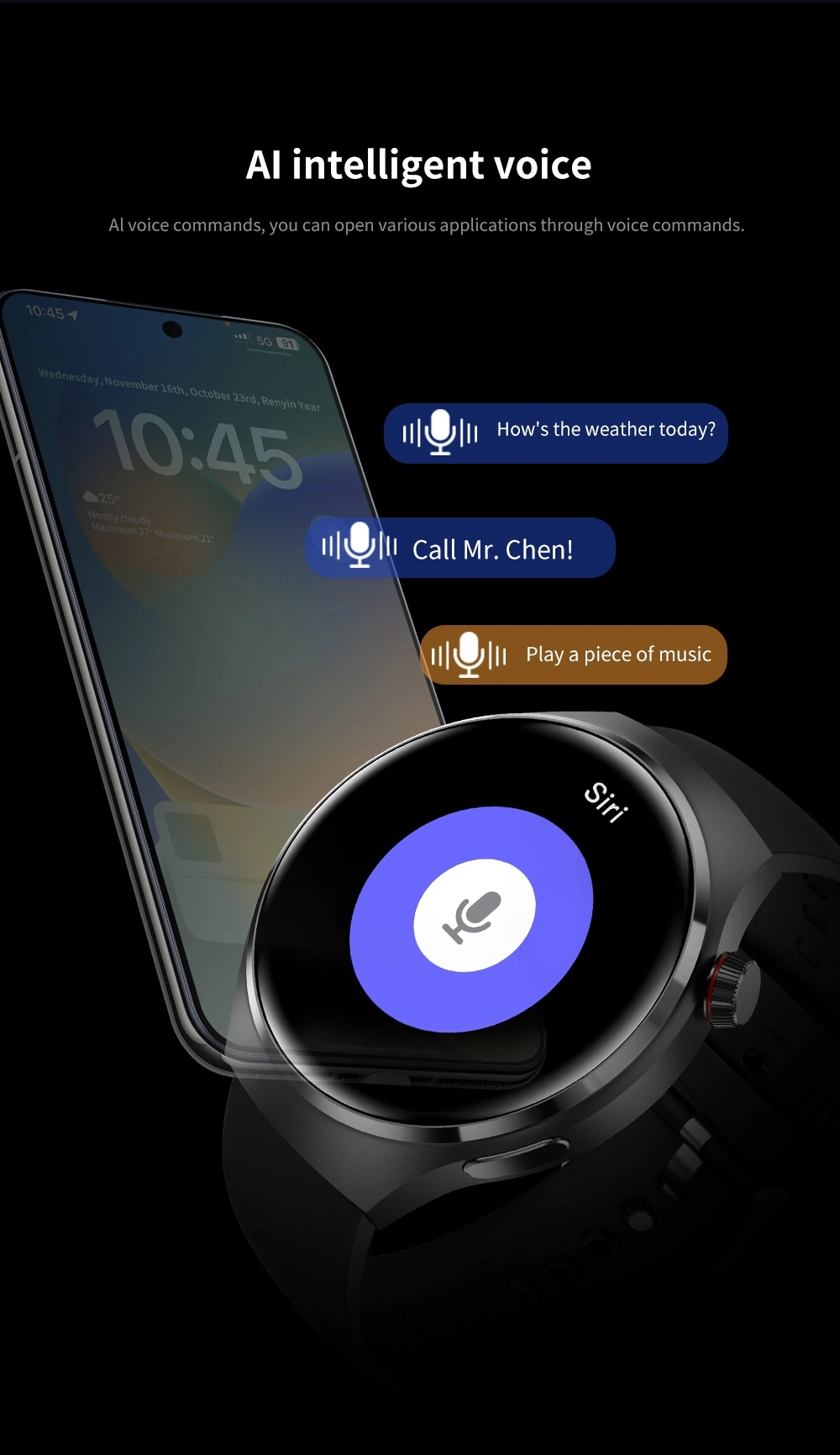 Metal Sports Smartwatch function Metal Sports Smartwatch function