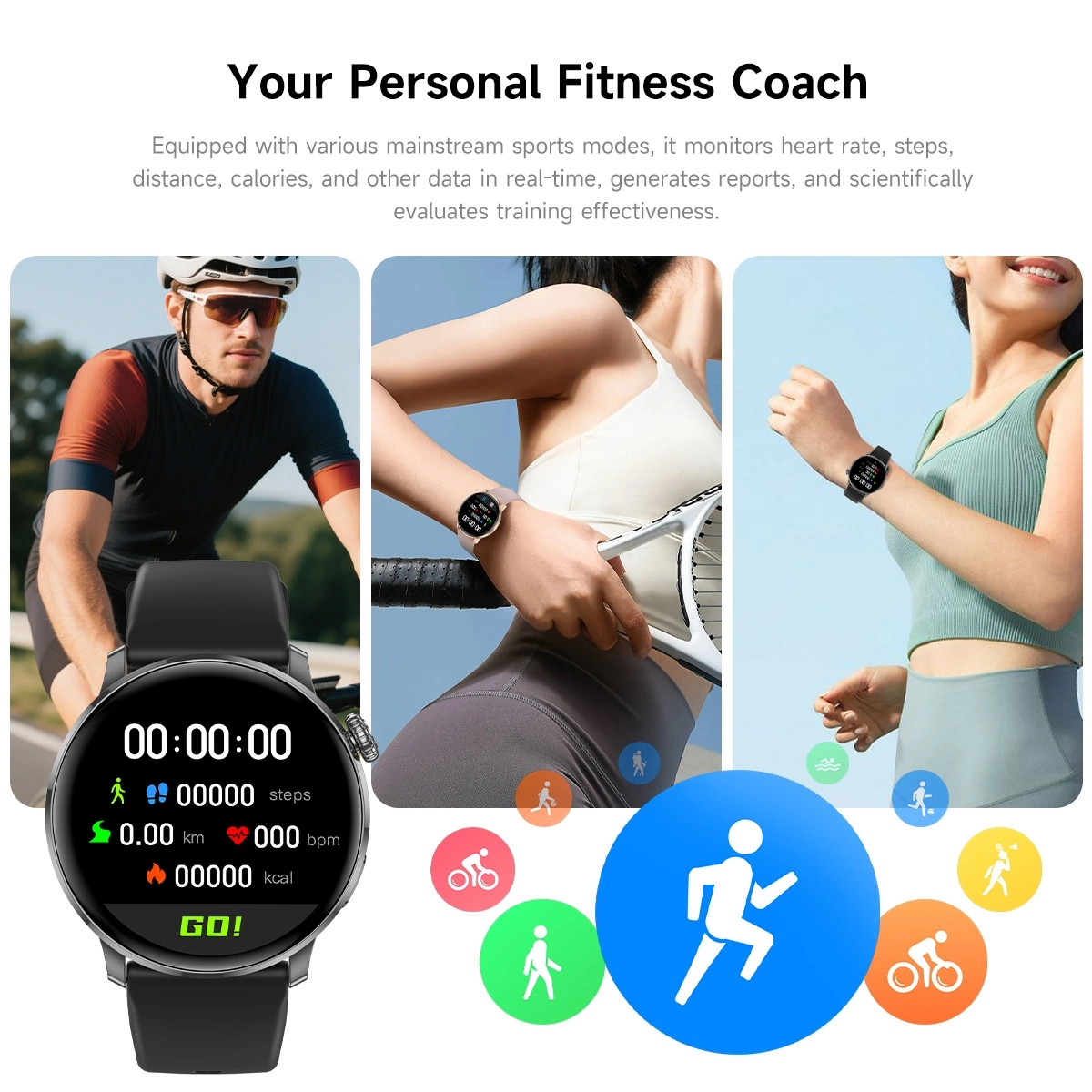 Steel Case Smartwatch function and scene