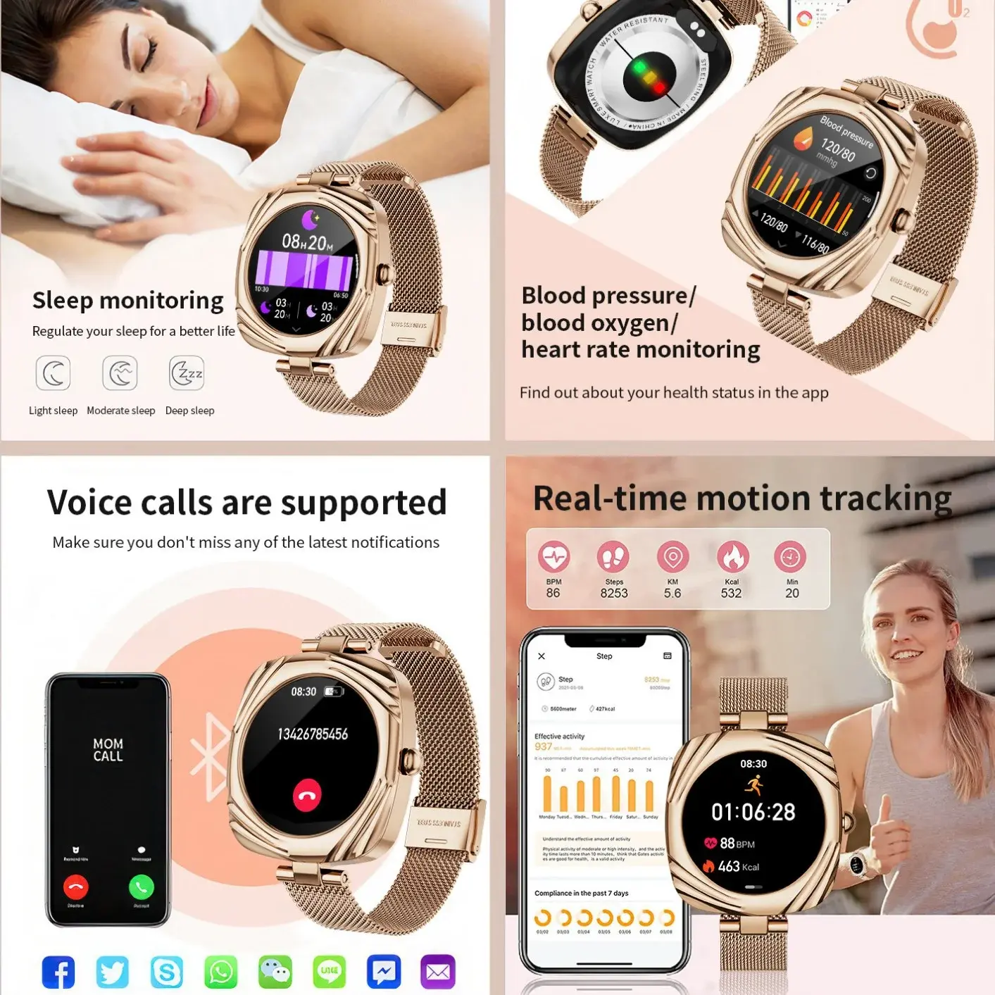 AMOLED Fitness Watch function and scene AMOLED Fitness Watch function and scene