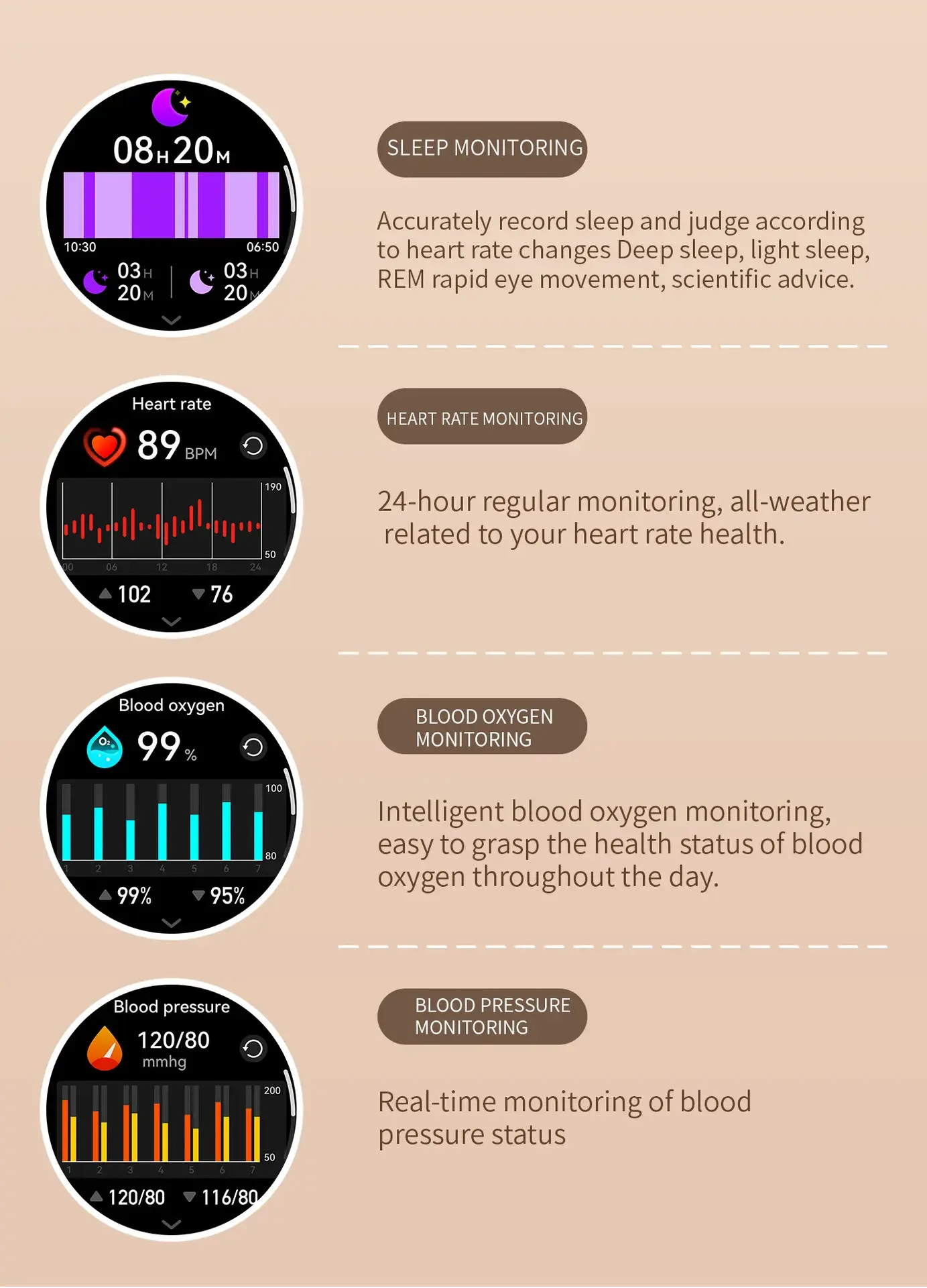 AMOLED Fitness Watch function AMOLED Fitness Watch function