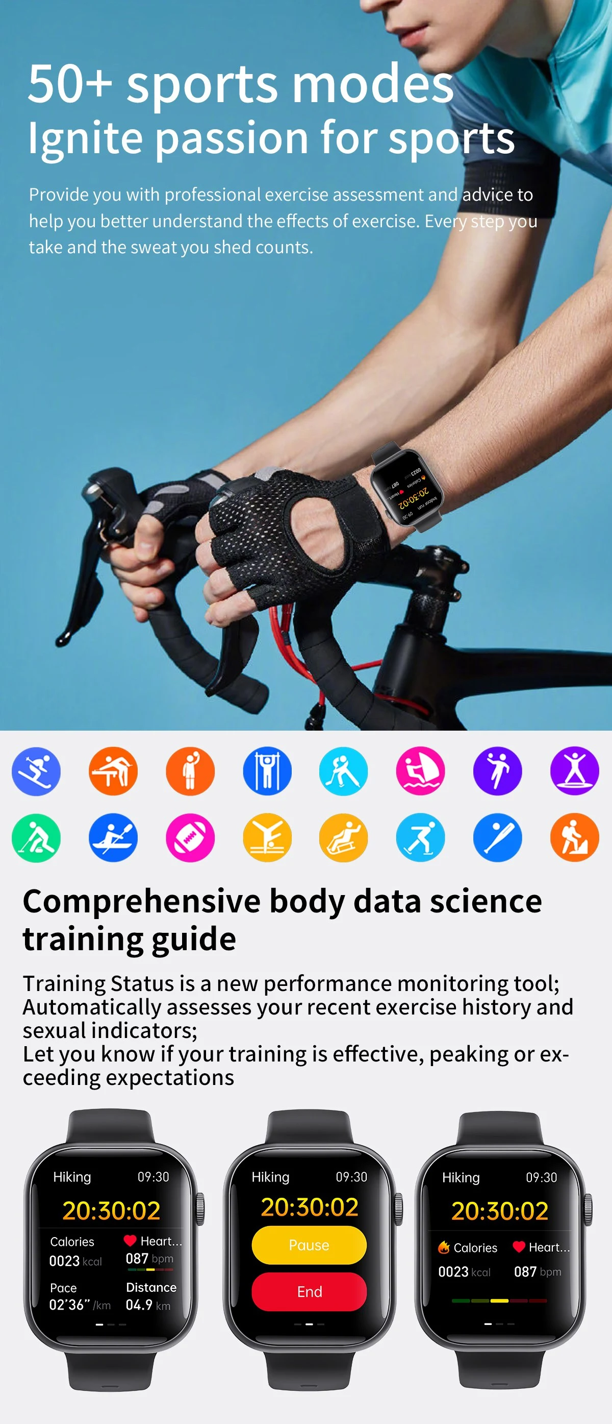 Accurate Heart Rate Smartwatch function Accurate Heart Rate Smartwatch function