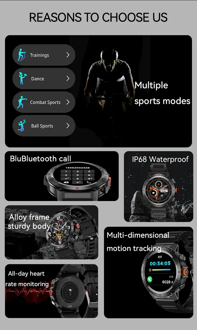 Metal Frame Smartwatch advantage