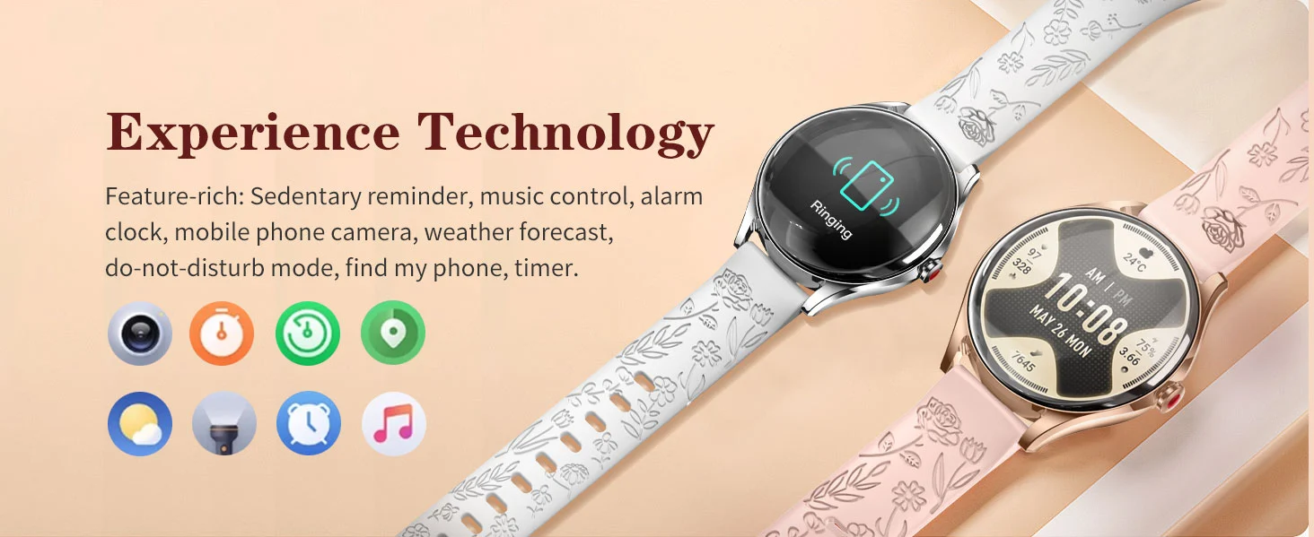 Women’s Metal Health Smartwatch function