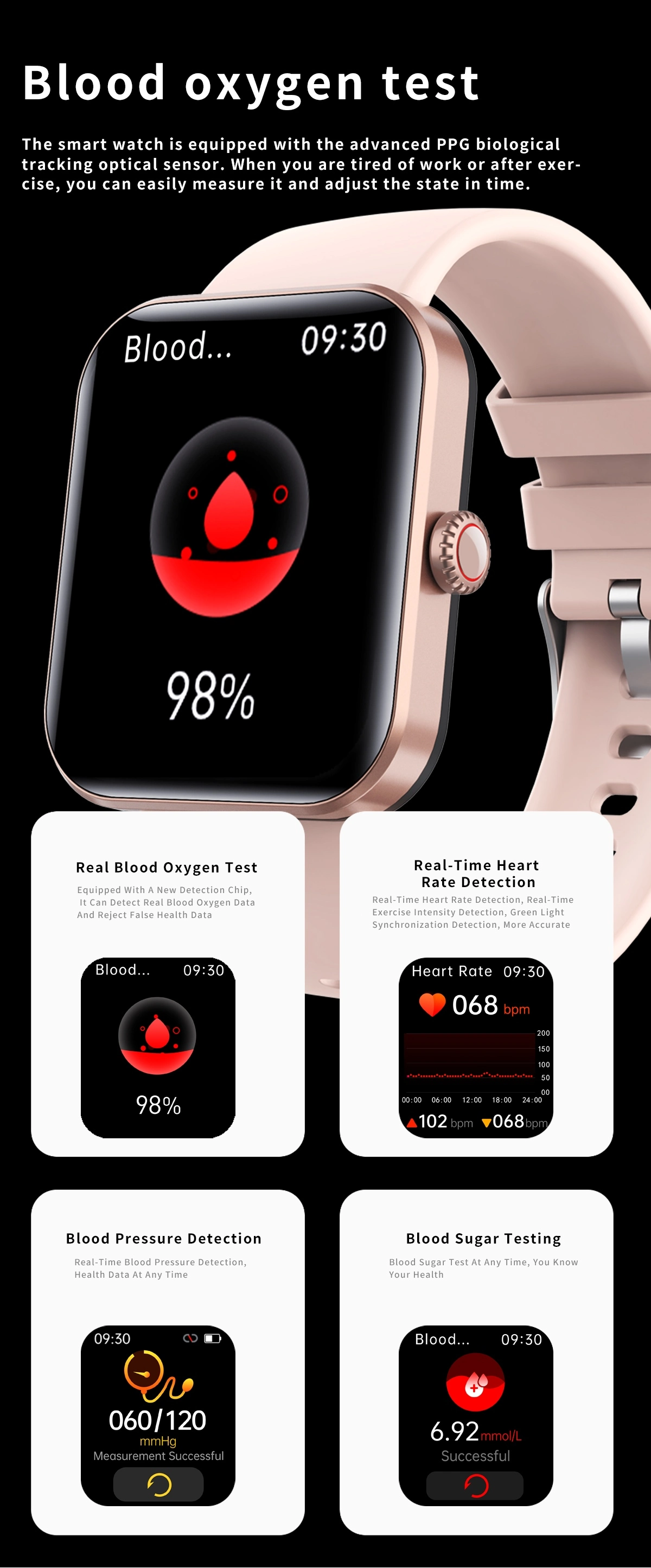 Health Fitness Smartwatch function