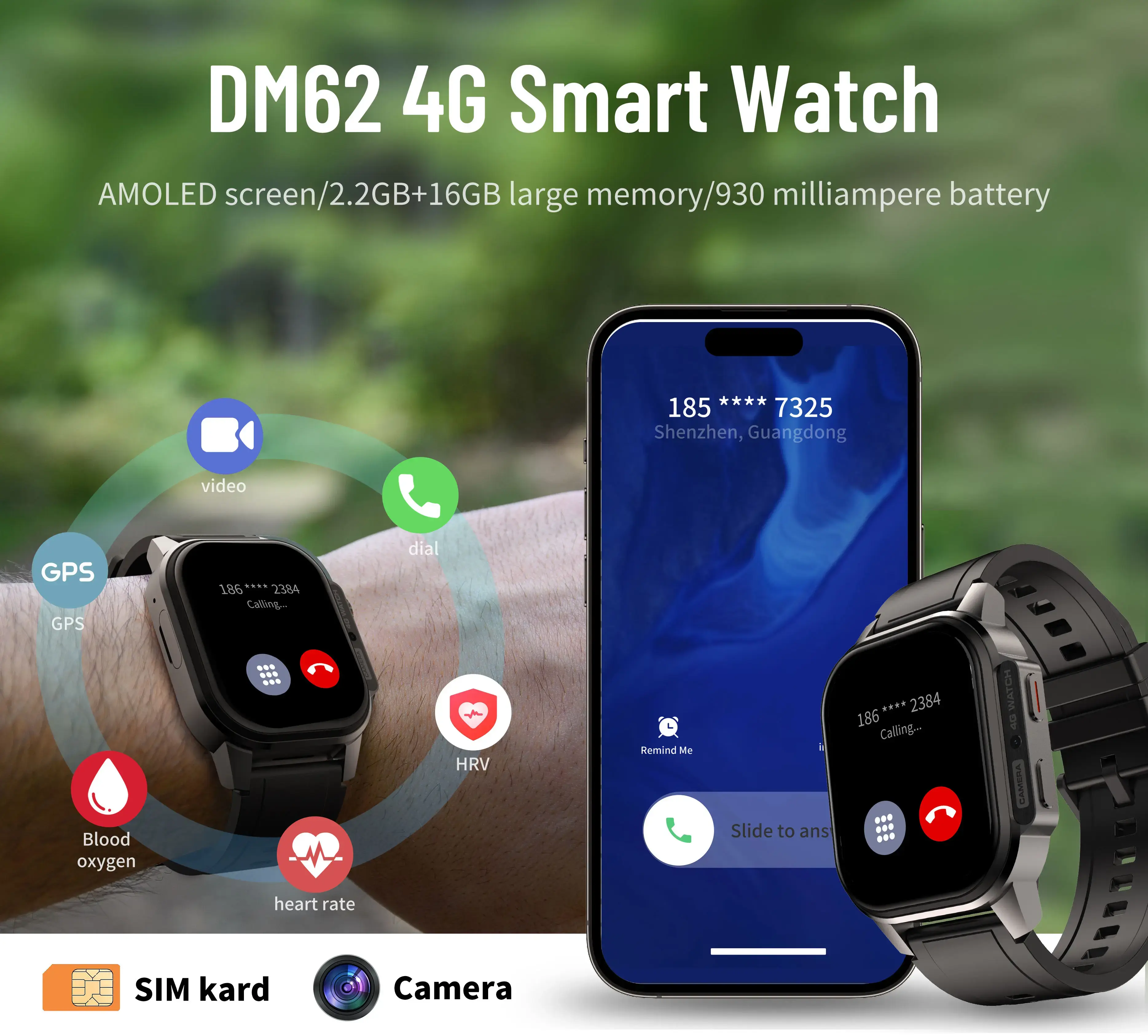 Multi System GPS Smartwatch function