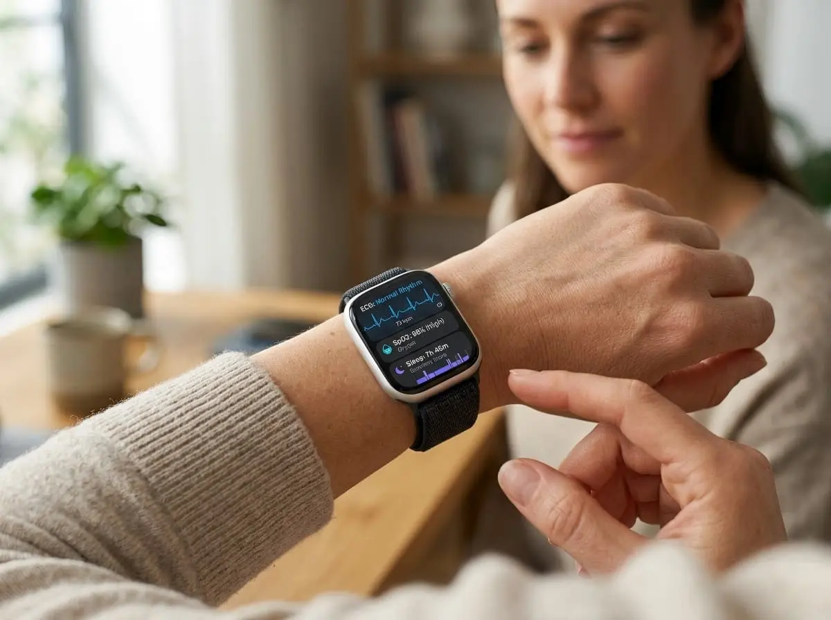 ECG and SpO2 Health Monitoring Smartwatch