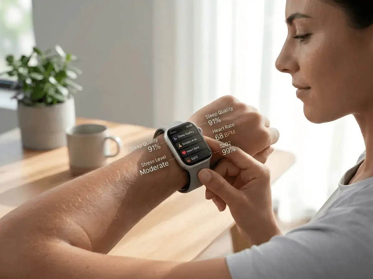 Health Smartwatch for Daily Wellness Tracking