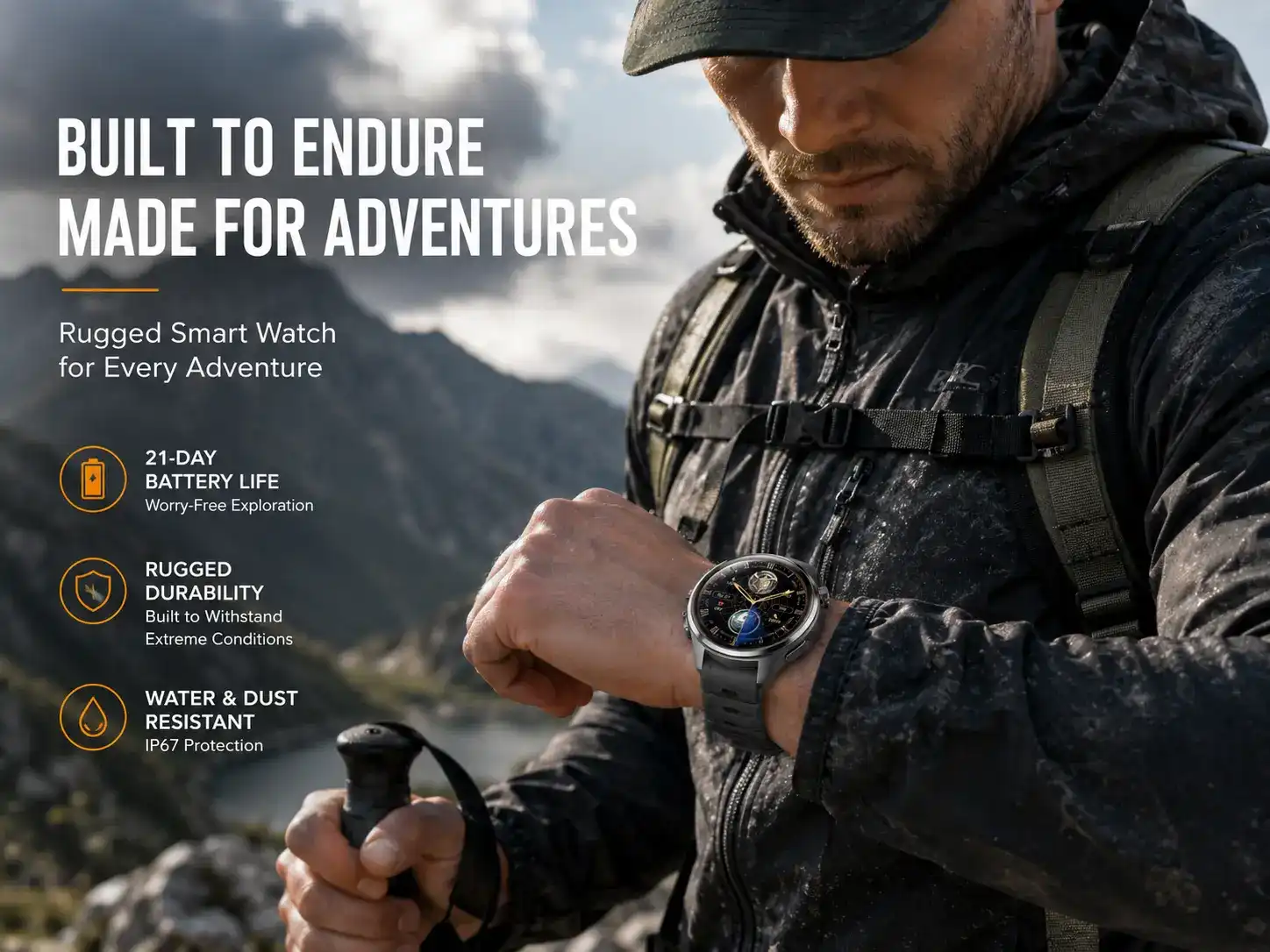 Industrial rugged smartwatch usage