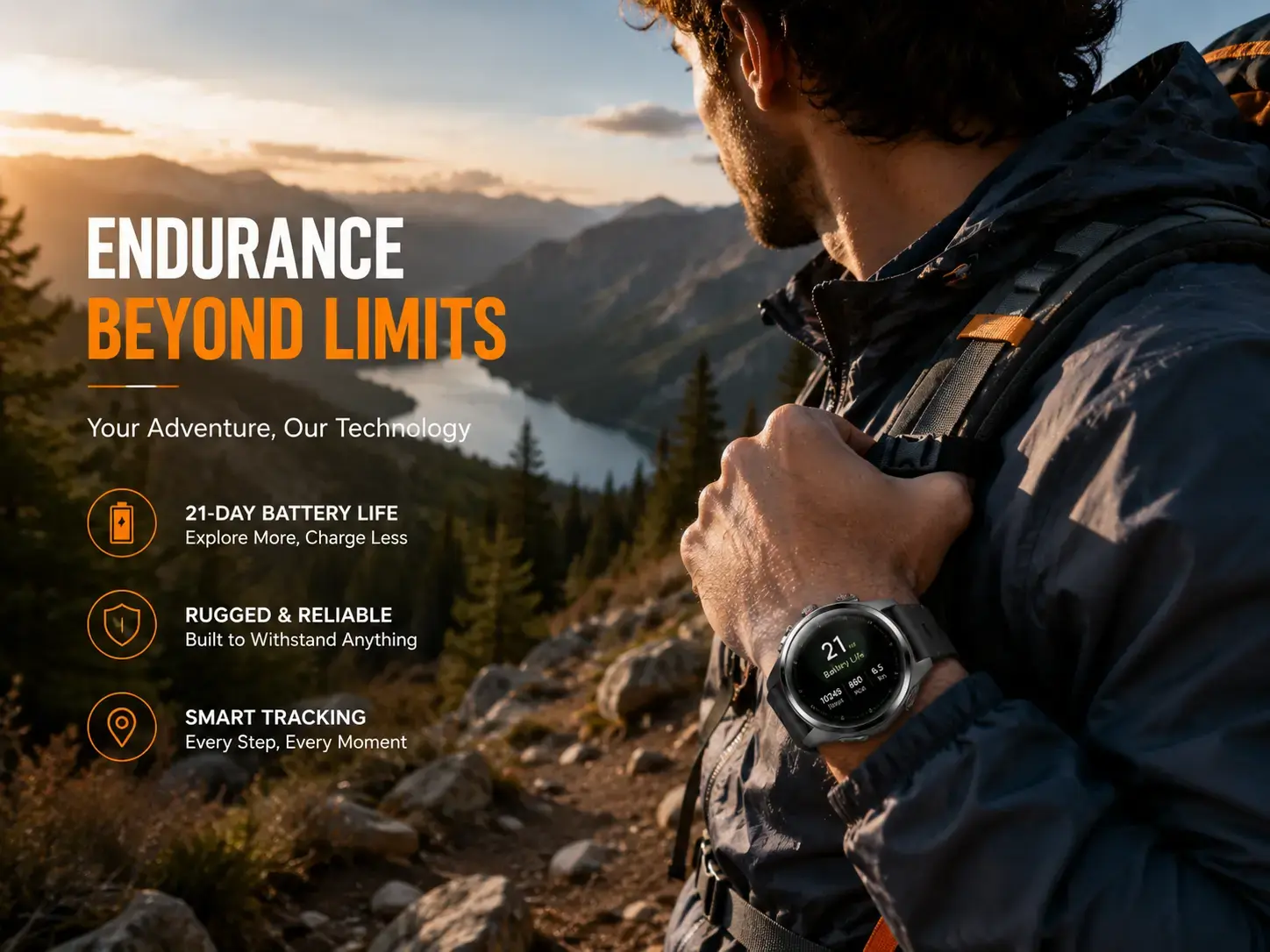 Outdoor endurance smartwatch tracking