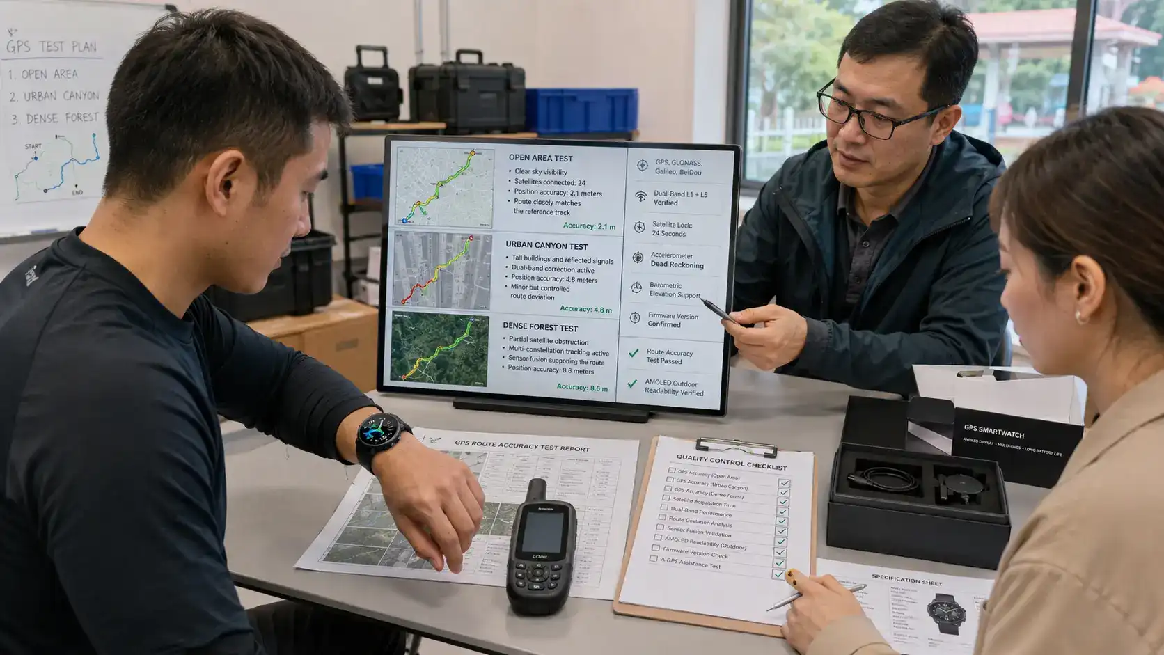 Buyer comparing AMOLED and MIP GPS watches. Buyer comparing AMOLED and MIP GPS watches.
