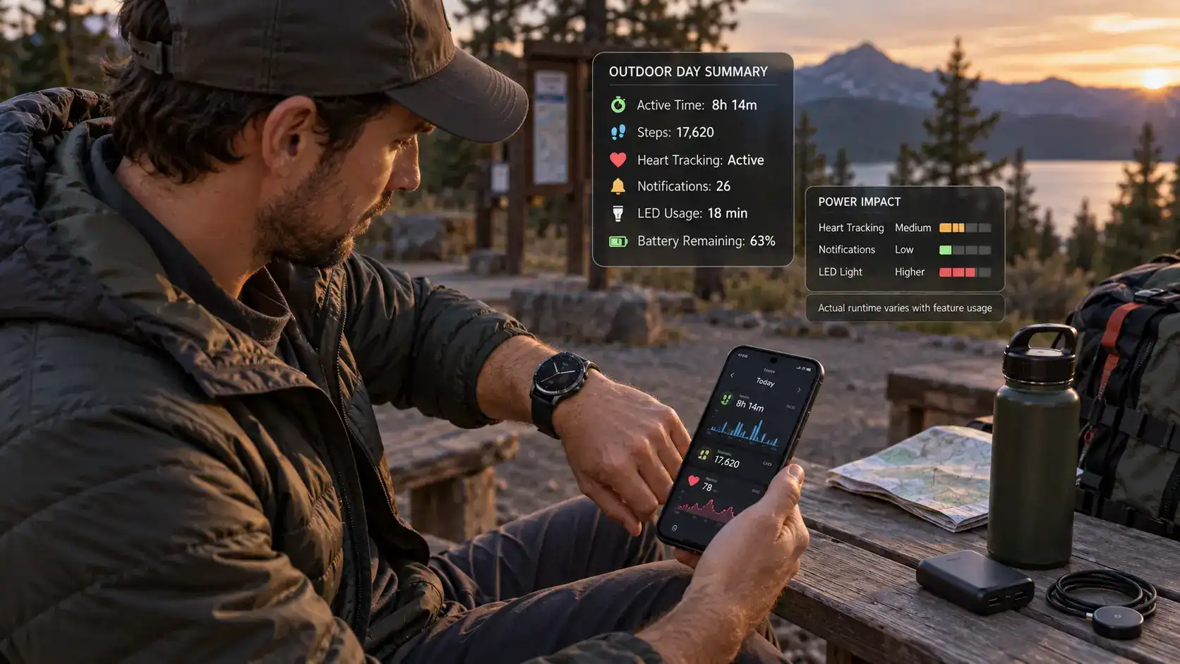 Outdoor smartwatch battery performance review Outdoor smartwatch battery performance review